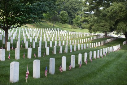 Arlington Cemetery on Memorial Day. Photo courtesy of the U.S. Department of Defense via Wikimedia Commons.