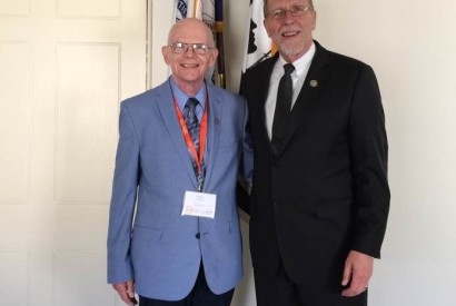 Steve Panther, left, with retiring U.S. Rep. Dave Loebsack. Photo courtesy of Steve Panther.