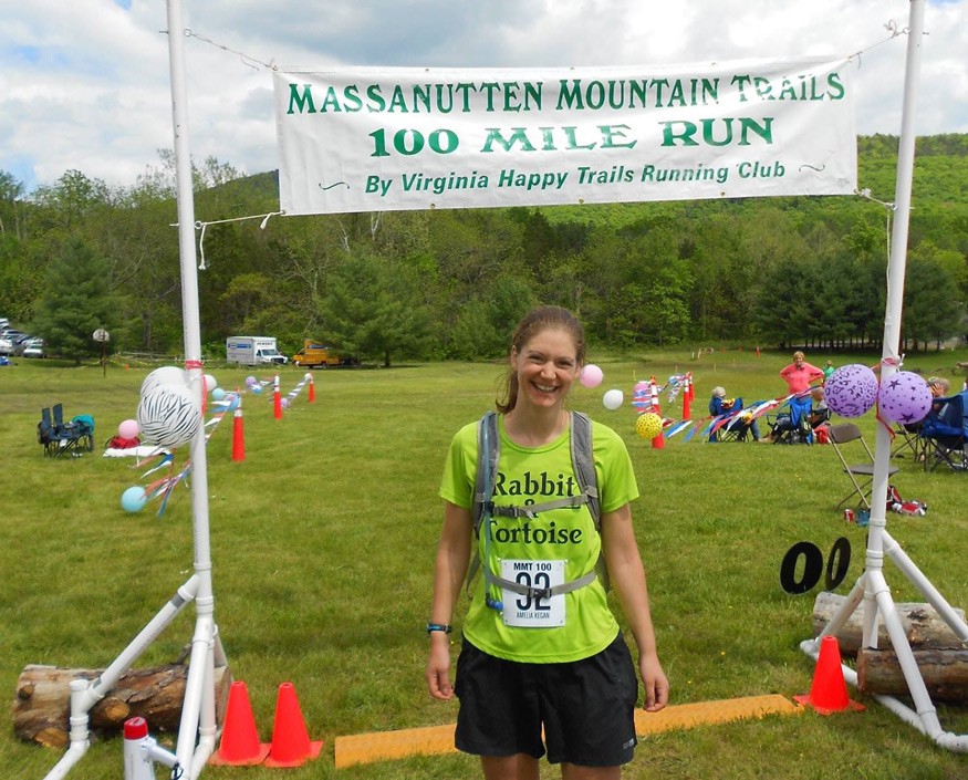 Amelia Kegan completed a 100-mile ultramarathon to help raise money for Bread for the World. Photo: Kari Burnside